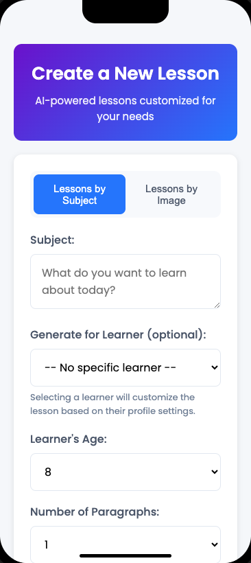 Learner Profiles screenshot 1