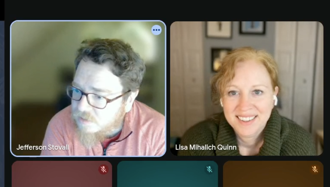 Screenshot from a live Adaptiverse walkthrough session showing the platform in action
